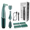 JzcsdkSIL 4 In1 Electric Epilator Women Shaver Eyebrow Trimmer Leg Female Face Hair Remover Trimmer Rechargeable Lady Shave view 1