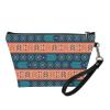 ZCFYGDX Mini Makeup Pouch, Cosmetic Pouch Toiletry Bag Cosmetic Pouchs for Women - Zipper Make-Up Tote Accessory, Stylish for Everyday Carry Tribal Style Print Turquoise view 2