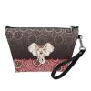 ZCFYGDX Compact Makeup Pouch, Cosmetic Pouch Toiletry Bags for Travel - Organizer Toiletry Cosmetic, Perfect for Storing Skincare and Makeup Tribal Style Print Brown view 2