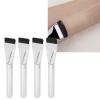 NSXAYIWE 4pcs Brush, Flat Base Brushes for Liquid Cream Makeup, Portable Soft Fluffy Hair Thin Flat Mask Application Brush, Professional Beauty Brush Set for Women view 1
