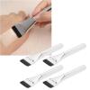 NSXAYIWE 4pcs Brush, Flat Base Brushes for Liquid Cream Makeup, Portable Soft Fluffy Hair Thin Flat Mask Application Brush, Professional Beauty Brush Set for Women view 2