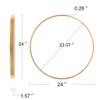 24" Wall Round Circle Mirror Bathroom Make Up Vanity Mirror Golden view 3