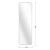 NinthAvenue Basics Silver 47 x 14IN Door Mirror view 3