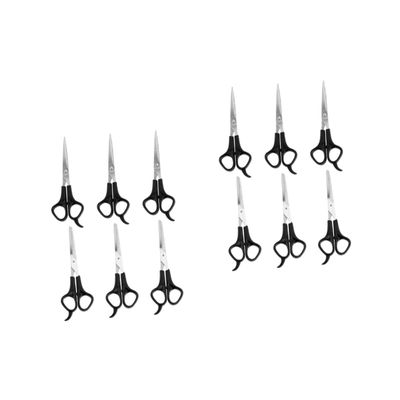 FRCOLOR 12pcs Hair Cutting Scissors Professional Barber Shears for Adults and Boys and Girls Includes Straight and Thinning Scissors for Home and Salon Use