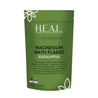 SIMAGNESIUM Bath Flakes with Eucalyptus Essential Oil- 7oz for Respiratory Wellness & Relaxation