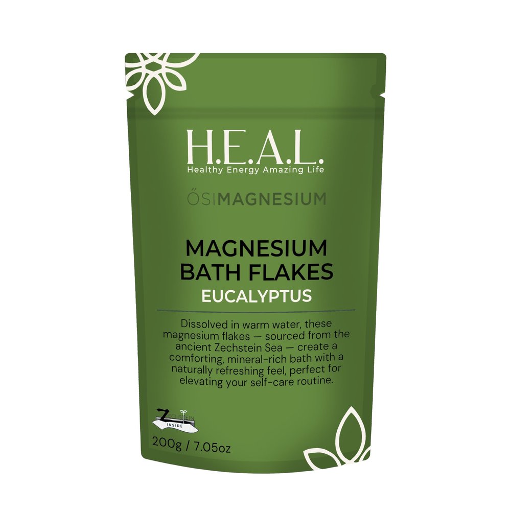 SIMAGNESIUM Bath Flakes with Eucalyptus Essential Oil- 7oz for Respiratory Wellness & Relaxation