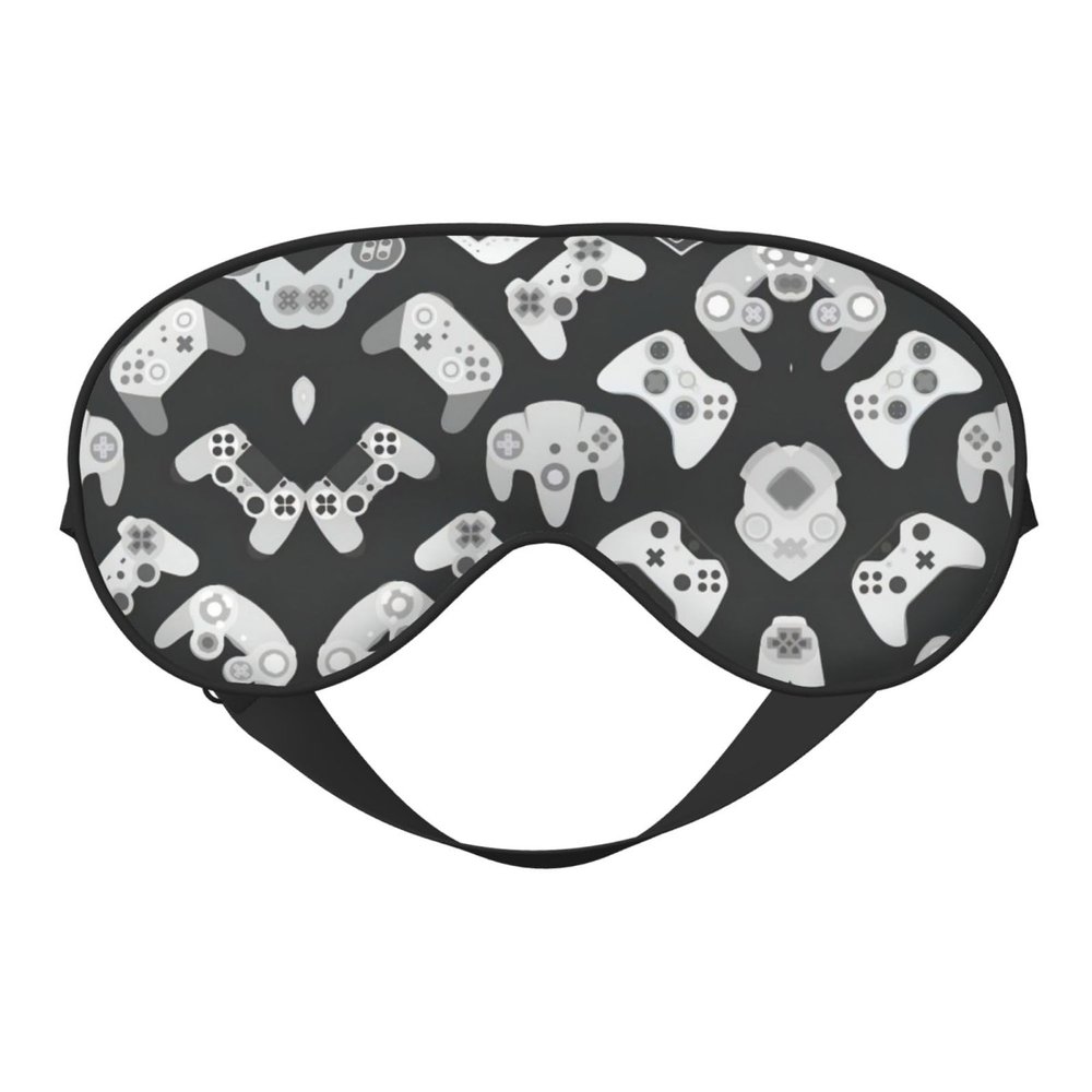 SSIMOO Game Controller Sleep Mask-Adjustable,Breathable,Fashionable Eye Mask for A Comfortable Sleep Experience, Black