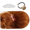 AUTSUPPL 3pcs Elastic Hair Bands Bear Head Ponytail Holders for Women Girls Braid Accessories Hair Ties for Curly view 4
