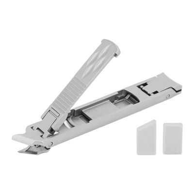 Portable Foldable Stainless Steel Double Ended Nail Clipper Trimmer Tool for Thickest Ingrown Nails