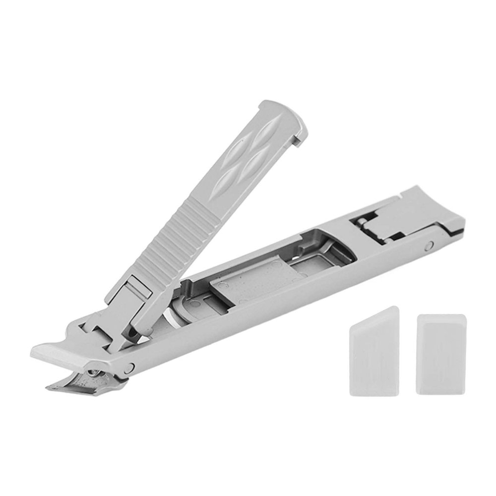 Portable Foldable Stainless Steel Double Ended Nail Clipper Trimmer Tool for Thickest Ingrown Nails