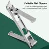 Portable Foldable Stainless Steel Double Ended Nail Clipper Trimmer Tool for Thickest Ingrown Nails view 3