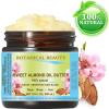 Botanical Beauty SWEET ALMOND OIL BUTTER Pure Natural Virgin Unrefined RAW for FACE, SKIN, BODY, DAMAGED HAIR, NAILS. (16 Fl Oz) view 2
