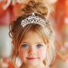 Yean Rhinestone Mini Hair Comb Silver Crystal Tiara Comb Princess Wedding Hair Accessories Decorations for Women view 2
