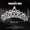 Yean Rhinestone Mini Hair Comb Silver Crystal Tiara Comb Princess Wedding Hair Accessories Decorations for Women view 3