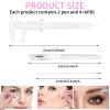 Eyebrow Microblading Marker Pen, 2 Pcs Brow Mapping Pens with with 4 Replacement Refills and 1 Ruler, Makeup Tattoo Skin Marker Pen, Brow Lamination Supplies for Eyebrow Lip Skin(White) view 2