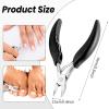 CIATBYYJ Ingrown Toenail Clippers with Ingrown Nail Lifter, Heavy Duty Toe Nail Clippers, Medical Ingrown Toenail Treatment Trimmer Pedicure Tools for Adults & Seniors, Easy to Grip and Cut view 2