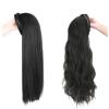 26INCH Half Wig Braids Synthetic Hair for Woman Long Hair for Hair Loss Natural Hairpiece (straight,Light brown) view 1