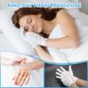 5 Pairs White Cotton Gloves - Breathable Cotton Gloves for Dry Hands Sleeping, Inspection, Coin Handling, Reusable Soft Cloth Glove for Eczema, Spa, Moisturizing Hands, High Elasticity, Women and Men view 2