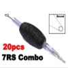 DGT Steriled Disposable Combo Tattoo Needle 1 inch/25mm Grip Tip Box of 20 pcs RL, RS, RM, M1 (7RS) view 2
