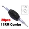 DGT Steriled Disposable Combo Tattoo Needle 1 inch/25mm Grip Tip Box of 20 pcs RL, RS, RM, M1 (11RM/ Curve Mag) view 2