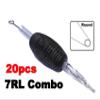 DGT Steriled Disposable Combo Tattoo Needle 1 inch/25mm Grip Tip Box of 20 pcs RL, RS, RM, M1 (7RL) view 2
