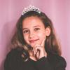 Yean Mini Tiara Comb Silver Small Tiara Rhinestone Crown Hair Comb for Girls view 2