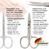 3 Swords Germany - brand quality 11 piece manicure pedicure grooming kit set for professional finger & toe nail care scissors clipper black genuine leather case in gift box, Made in Germany view 2