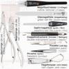 3 Swords Germany - brand quality 11 piece manicure pedicure grooming kit set for professional finger & toe nail care scissors clipper black genuine leather case in gift box, Made in Germany view 3