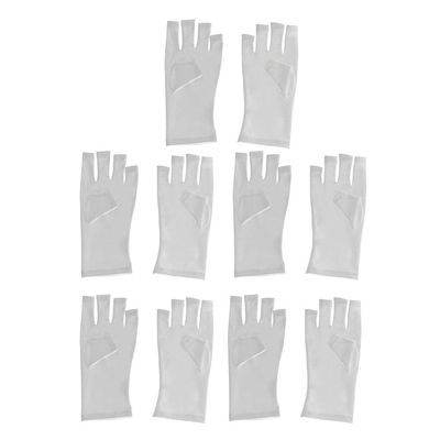5 Pairs Fabric Manicure ion Gloves for Gel Polish LED Lamp |ion Gloves | Radiation ion Gloves | Nail ArtGloves