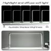 RYAZOZA Upgraded Square Manicure Light, Half Moon LED Desk Lamp for Estheticians, Nail Tech, Cosmetician, Lash Lamp with Touch Dimming and Brightness Adjustment(Silver) view 4