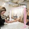 RYAZOZA Upgraded Square Manicure Light, LED Nail Tech Lamp, Tattoo Light, Desk Lamp for Lash Eyelash Extension, Beauty Lamp for Salon Nail Art, Adjust Brightness and Color Temperature(Rose Pink) view 3