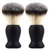 2X Men Nylon Shaving Brush Set for Comfortable Shave and Effective Lather Generation, ABS Handle Men&39s Shaving Brush Tools, Great for Salon Home and Professional Use, Father view 1