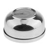 Premium Stainless Steel Shaving Cup with Mirror Lid - Professional Barber Tool for Men - Create Creamy Lather - for Shaving Soap and Brush - 4.4x4.4x2.8 inch view 2