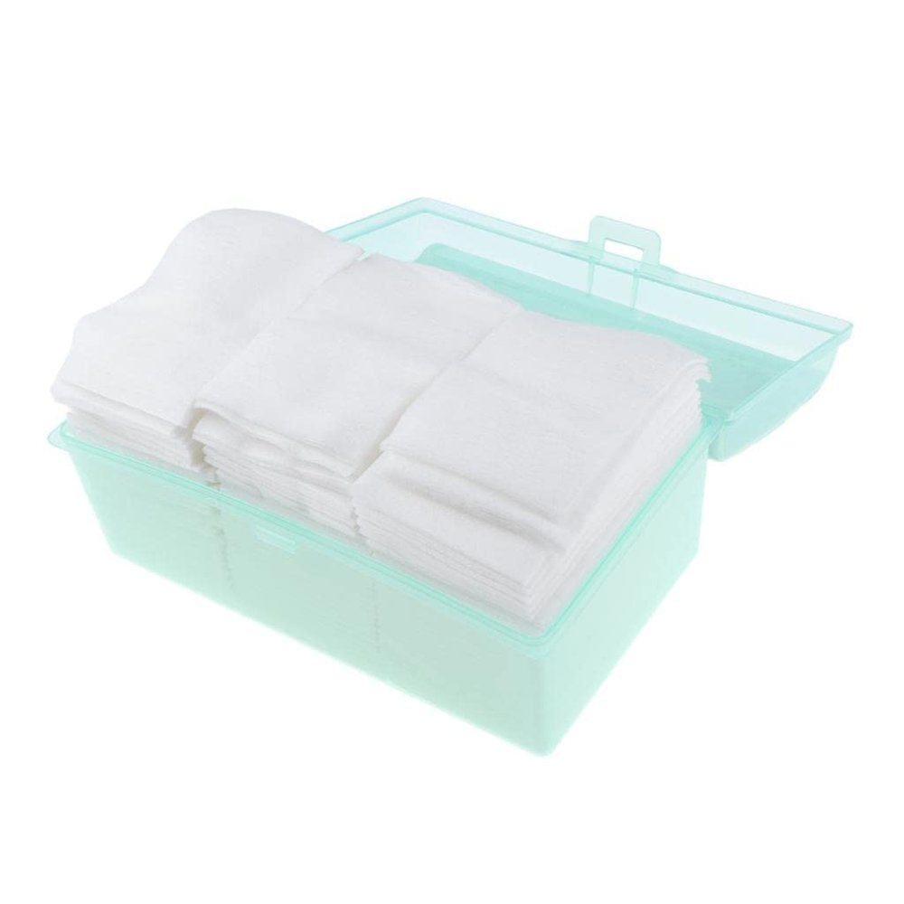 500 Pcs Thin Nonwoven Pads - Makeup Removal Cleansing Wipes for Face & Nails - Disposable Cosmetic Tools