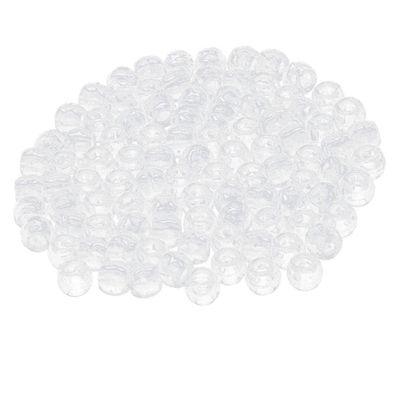 100x Clear Plastic DIY Hair Bead Accessory Kit for Braiding, Necks, & More | Dreadlocks Beads Set for Adults & Teens - Hair Jewelry Making Supplies