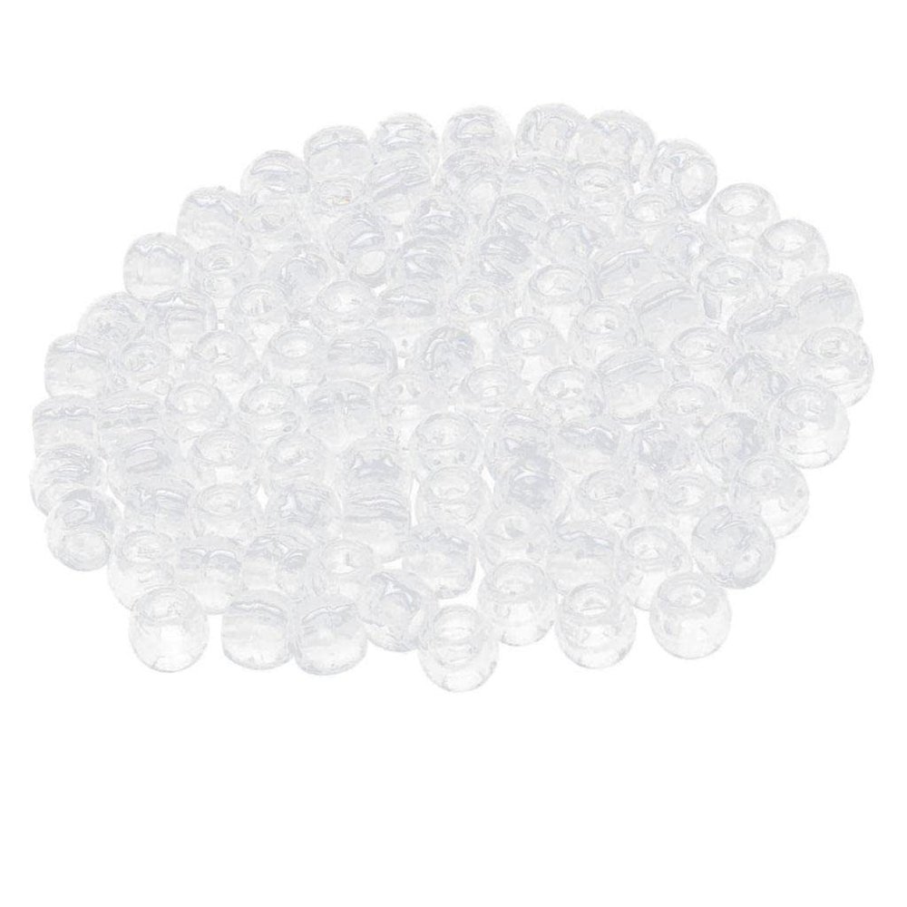 100x Clear Plastic DIY Hair Bead Accessory Kit for Braiding, Necks, & More | Dreadlocks Beads Set for Adults & Teens - Hair Jewelry Making Supplies