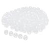 100x Clear Plastic DIY Hair Bead Accessory Kit for Braiding, Necks, & More | Dreadlocks Beads Set for Adults & Teens - Hair Jewelry Making Supplies view 4