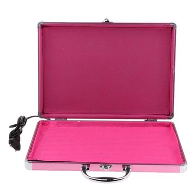 Xiaojikuaipao Portable Electric Hot Stone Heating Spa Massage Warmer Set with Travel Case - Relieves Muscle Tension, Stiffness, and Pain - for Home Use, Traveling, Athletes, and Therapeutic