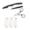6 in 1 Eyebrow Shaping Trimming Kit - Expert Brow Sculpting Tool with Curved Scissor, Tweezer, and Stencils for Precision Grooming - For Flawless Eyebrows at Home or On the Go view 1