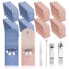 HAIFOTRVA 10 Sets Finger Nail Clipper Set Bulk,4 in 1 Adult Stainless Steel Travel Manicure Kit with Case Individually Wrapped Nail Clippers Bulk for Homeless,Hotel,Charity(2 Colors) view 1