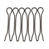 12pcs U Shape Hair Pins for Women, Wavy Salon Clip Hair Pins for Bun Styling, Black Grip Hair Pins, Multi-Use Hair Accessories, Plastic Material, Fashionable Decorations - Pack of view 2