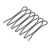 12pcs U Shape Hair Pins for Women, Wavy Salon Clip Hair Pins for Bun Styling, Black Grip Hair Pins, Multi-Use Hair Accessories, Plastic Material, Fashionable Decorations - Pack of view 4