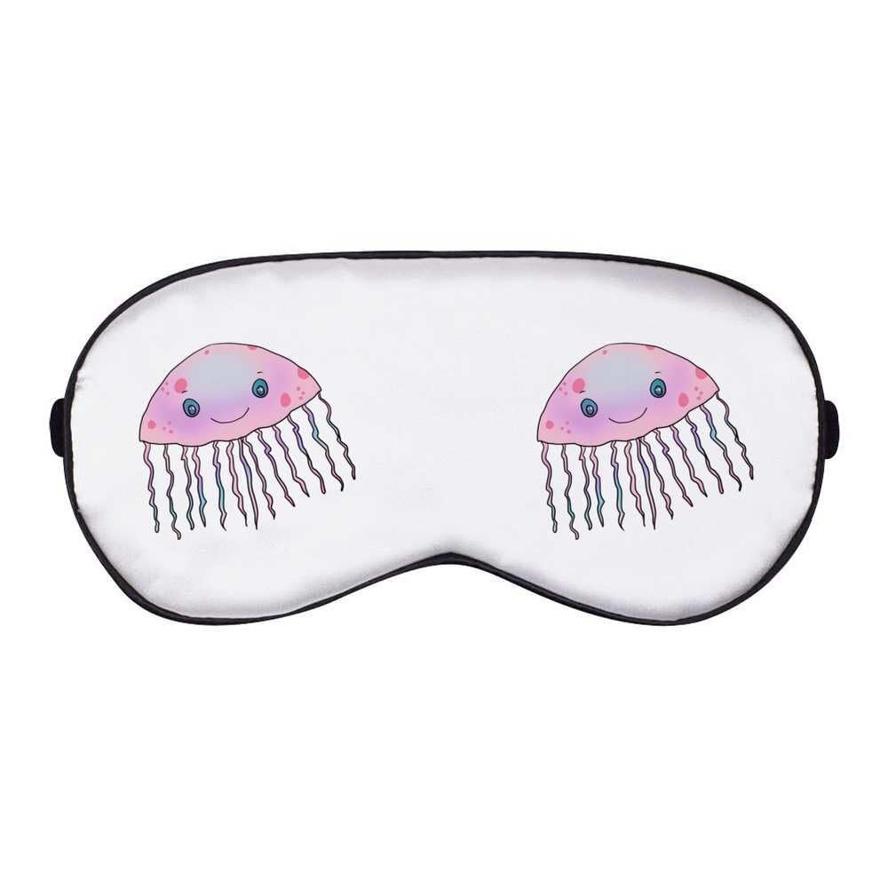 Azeeda 'Cute Jelly Fish' Sleep/Travel Eye Mask (EY00023951)