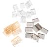 30pcs 5/10 Teeth Metal Blank Alloy Hair Comb Clip Set, Vintage Claw DIY Hair Accessories for Wedding Bridal, Gold Silver Bronze, Findings Included, que Design (30 Pieces) view 1