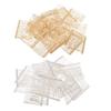 40Pcs Silver Gold Blank Metal Hair Combs Wedding Hair Accessories Set DIY Craft Supplies view 1