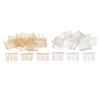 40Pcs Silver Gold Blank Metal Hair Combs Wedding Hair Accessories Set DIY Craft Supplies view 2