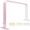 RYAZOZA Upgraded Square Manicure Light, Lash Light, Half Moon Nails Desk Lamp for Professionals, 4000K6500K Half Moon Desktop Lamp for Beauty, 3 Color Dimmable(Silver) view 2