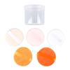 5 Packs Mineral Powder Foundation W/Ribbon Makeup Sponge Pads 2.4'' - Soft Cotton Velour, Gentle on Skin - Rayon Ribbon for Easy Handling - Compact Size, Perfect for On-the-Go view 2