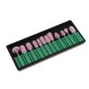 12 Pcs Ceramic Nail Drill Bits Set for Electric Nail Grinder Manicure Pedicure DIY Nail Art, Includes Storage Case view 1