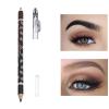 2 in 1 Double Head Eyebrow Pencil with Pencil Sharpener for Long-lasting Beauty, for Home and Travel Makeup - Black and Coffee Shades, sweat-proof and portable, Suitable for view 3